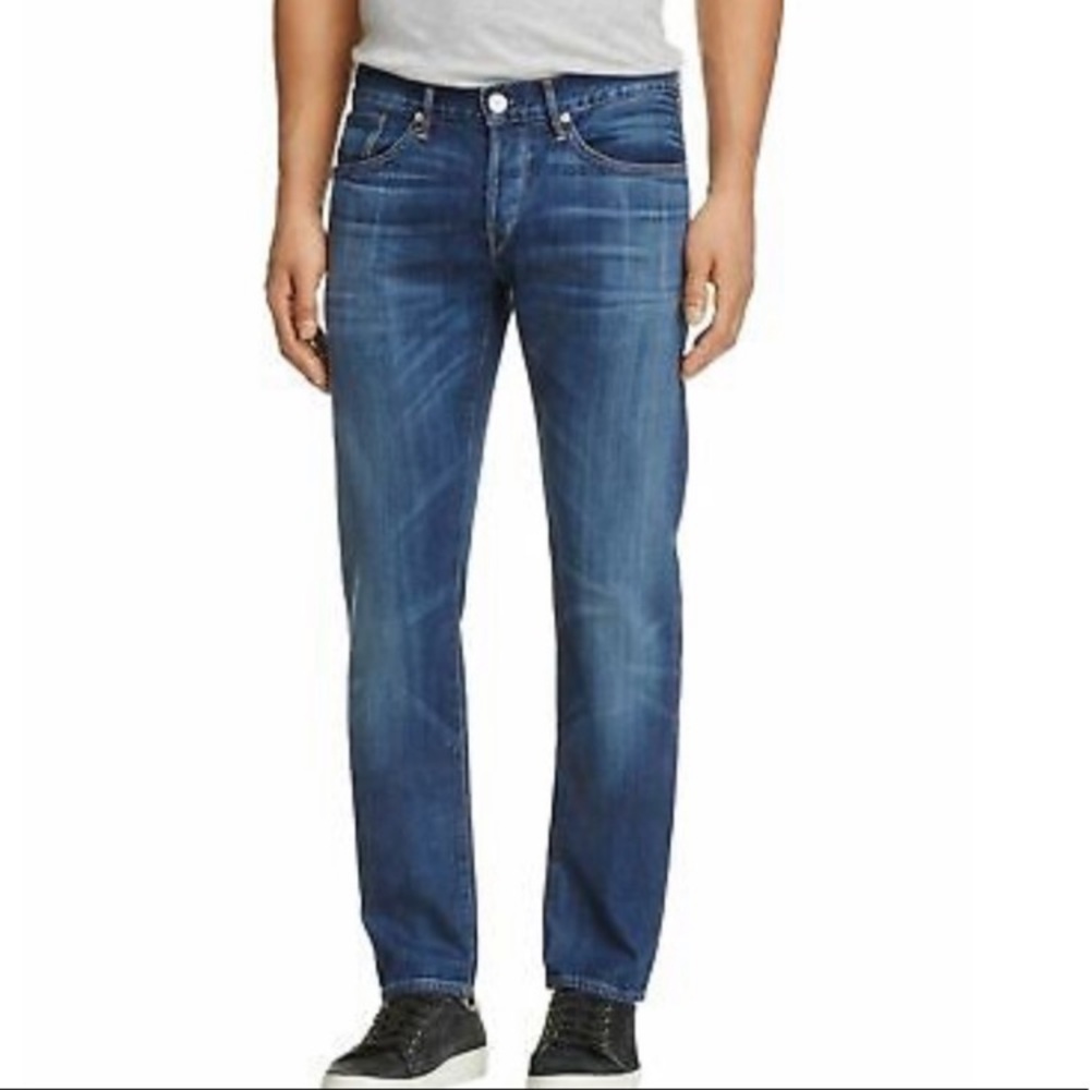 3X1 Mens Distressed Blue Skinny Jean Limited edition